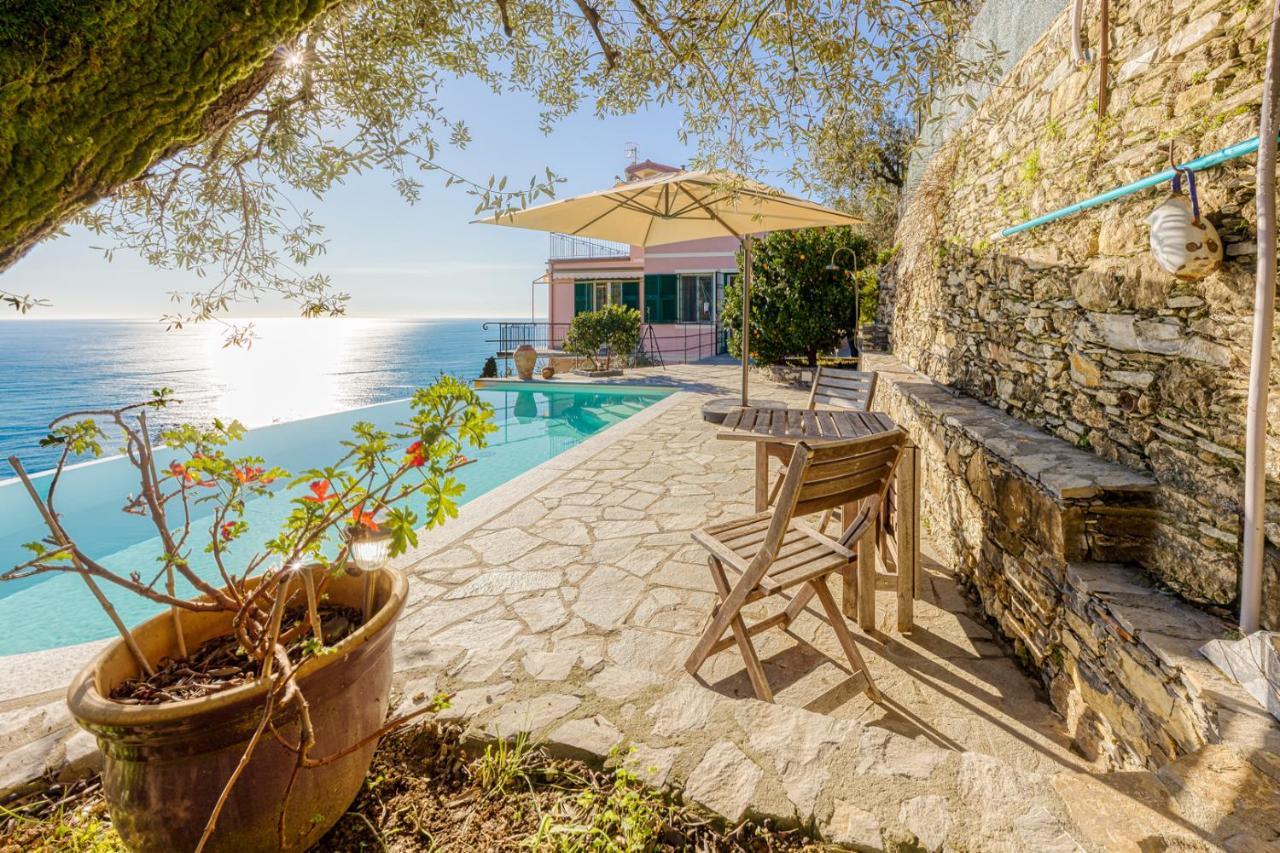 Casaviva - Ampio Trilocale Vista Mare Con Piscina - Pieve Alta Διαμέρισμα Pieve Ligure Εξωτερικό φωτογραφία