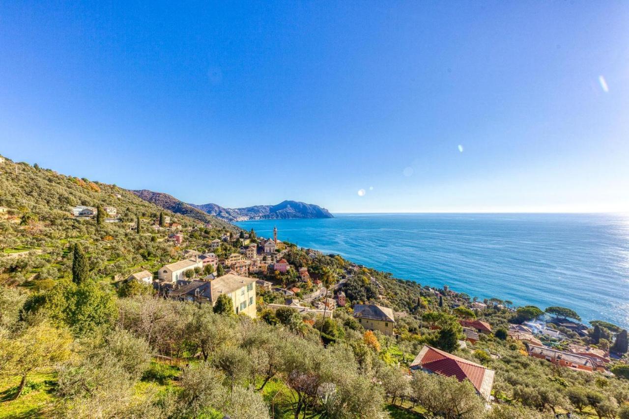 Casaviva - Ampio Trilocale Vista Mare Con Piscina - Pieve Alta Διαμέρισμα Pieve Ligure Εξωτερικό φωτογραφία