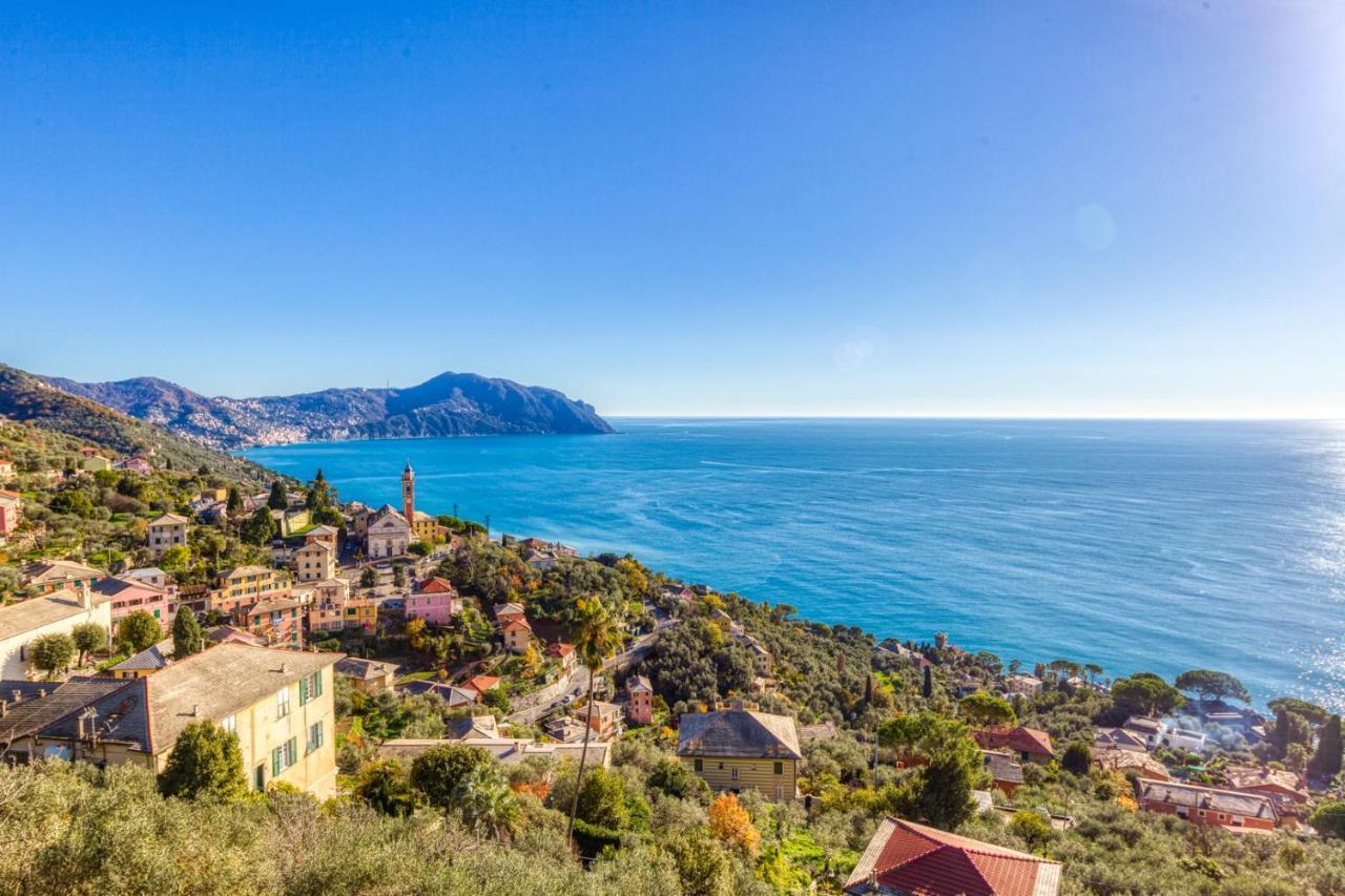 Casaviva - Ampio Trilocale Vista Mare Con Piscina - Pieve Alta Διαμέρισμα Pieve Ligure Εξωτερικό φωτογραφία