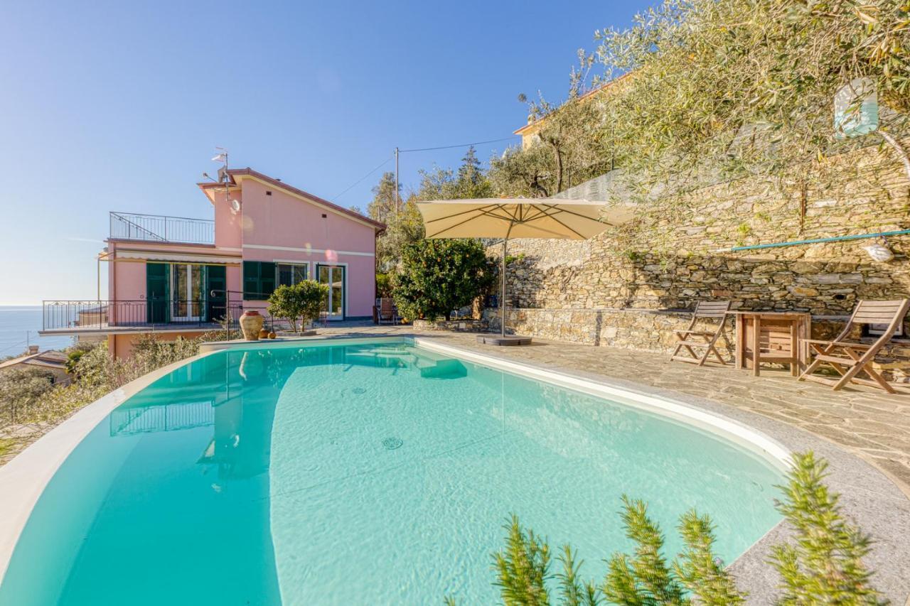 Casaviva - Ampio Trilocale Vista Mare Con Piscina - Pieve Alta Διαμέρισμα Pieve Ligure Εξωτερικό φωτογραφία