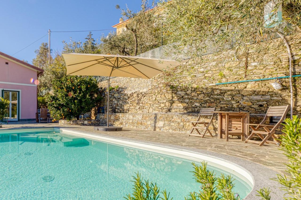 Casaviva - Ampio Trilocale Vista Mare Con Piscina - Pieve Alta Διαμέρισμα Pieve Ligure Εξωτερικό φωτογραφία