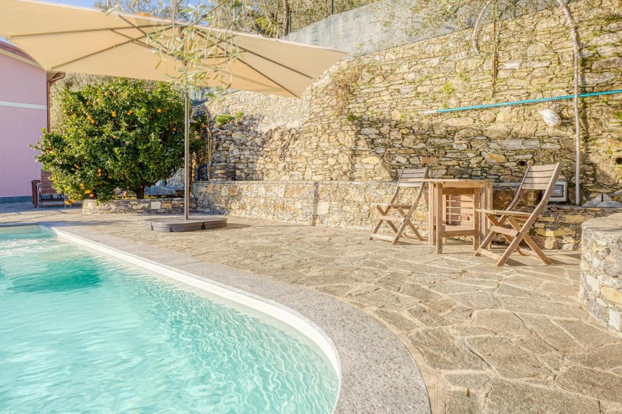 Casaviva - Ampio Trilocale Vista Mare Con Piscina - Pieve Alta Διαμέρισμα Pieve Ligure Εξωτερικό φωτογραφία