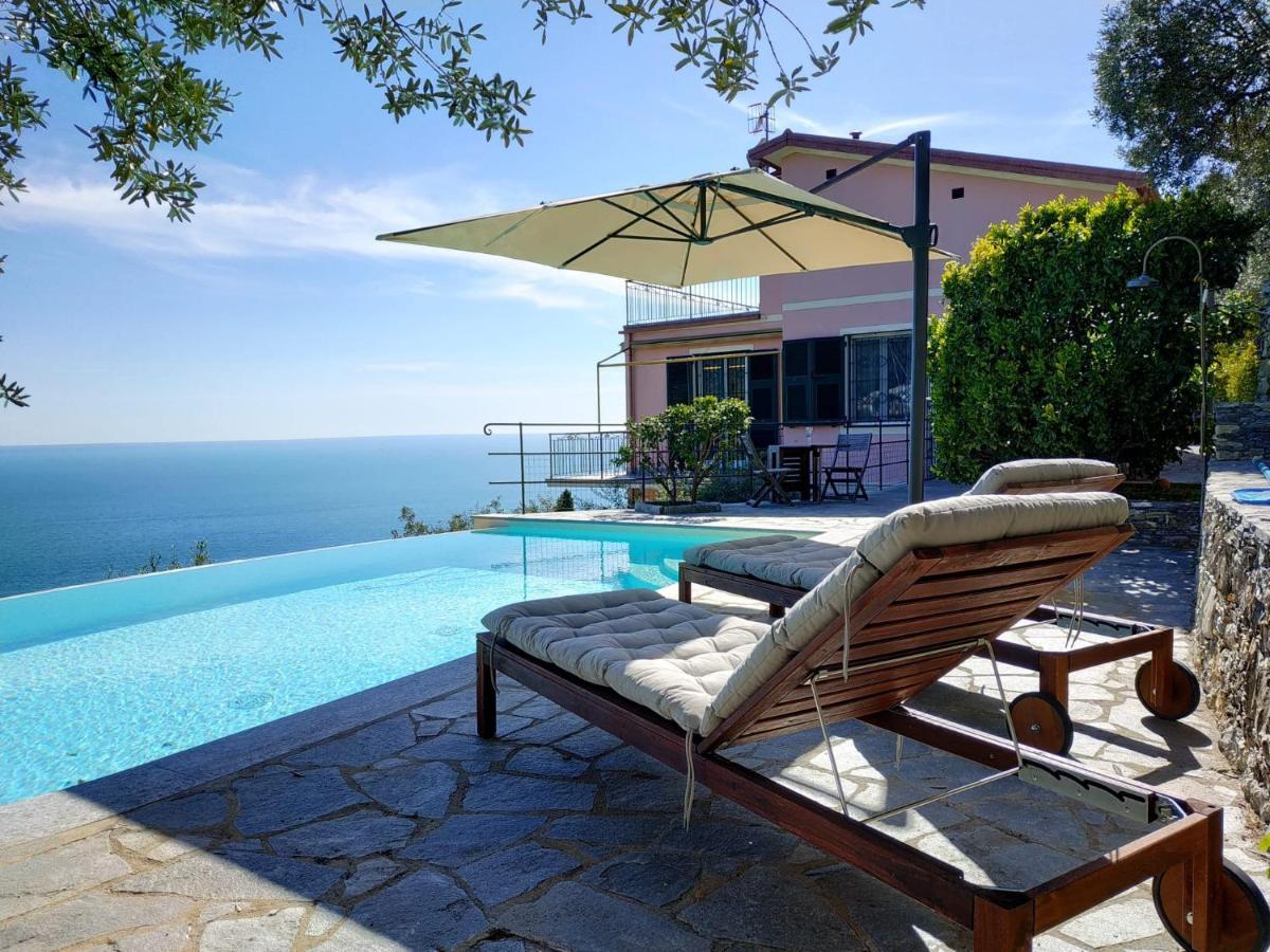 Casaviva - Ampio Trilocale Vista Mare Con Piscina - Pieve Alta Διαμέρισμα Pieve Ligure Εξωτερικό φωτογραφία