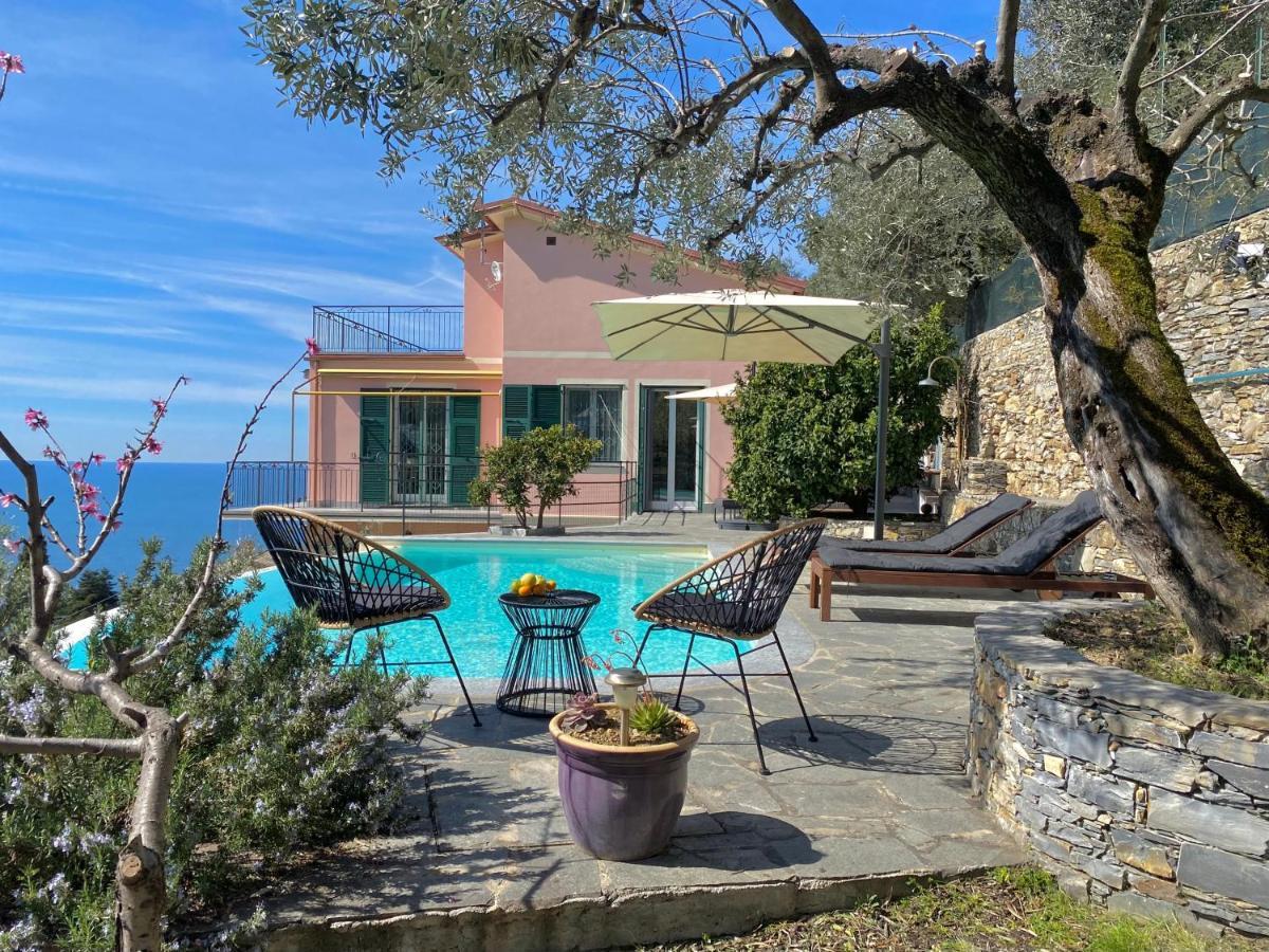 Casaviva - Ampio Trilocale Vista Mare Con Piscina - Pieve Alta Διαμέρισμα Pieve Ligure Εξωτερικό φωτογραφία