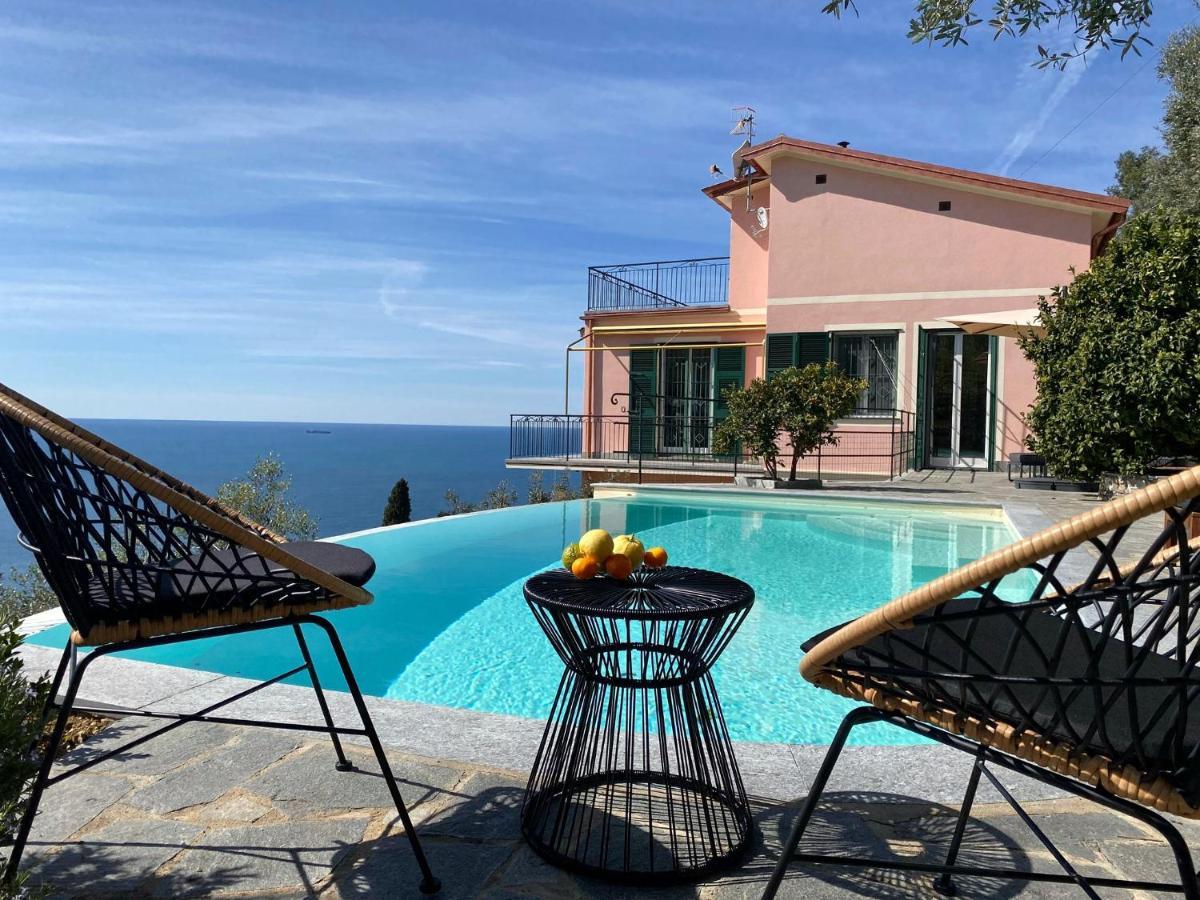 Casaviva - Ampio Trilocale Vista Mare Con Piscina - Pieve Alta Διαμέρισμα Pieve Ligure Εξωτερικό φωτογραφία