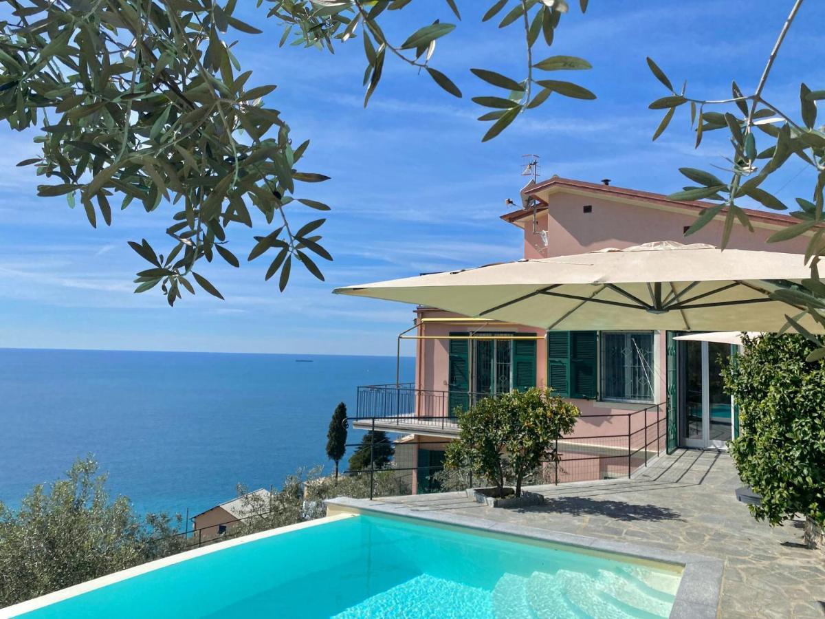 Casaviva - Ampio Trilocale Vista Mare Con Piscina - Pieve Alta Διαμέρισμα Pieve Ligure Εξωτερικό φωτογραφία