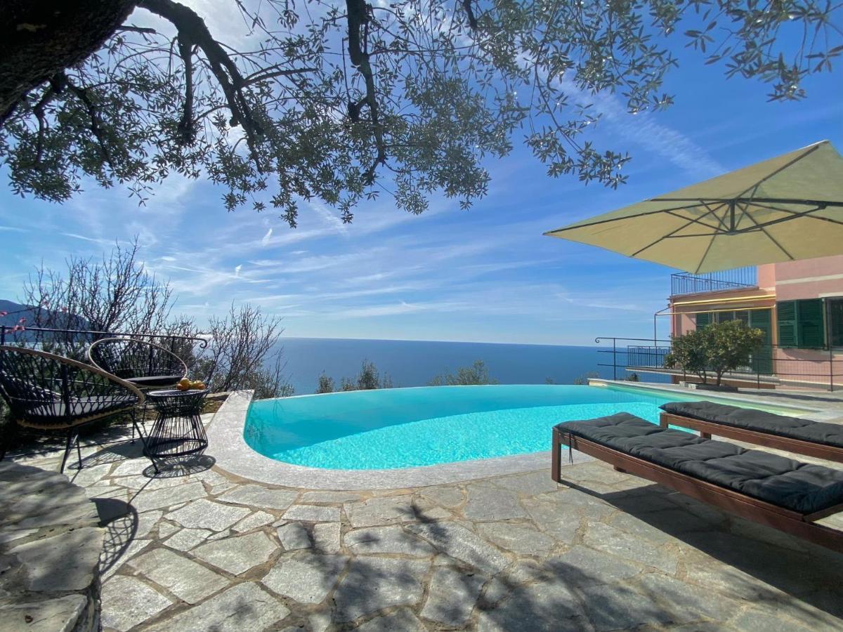 Casaviva - Ampio Trilocale Vista Mare Con Piscina - Pieve Alta Διαμέρισμα Pieve Ligure Εξωτερικό φωτογραφία